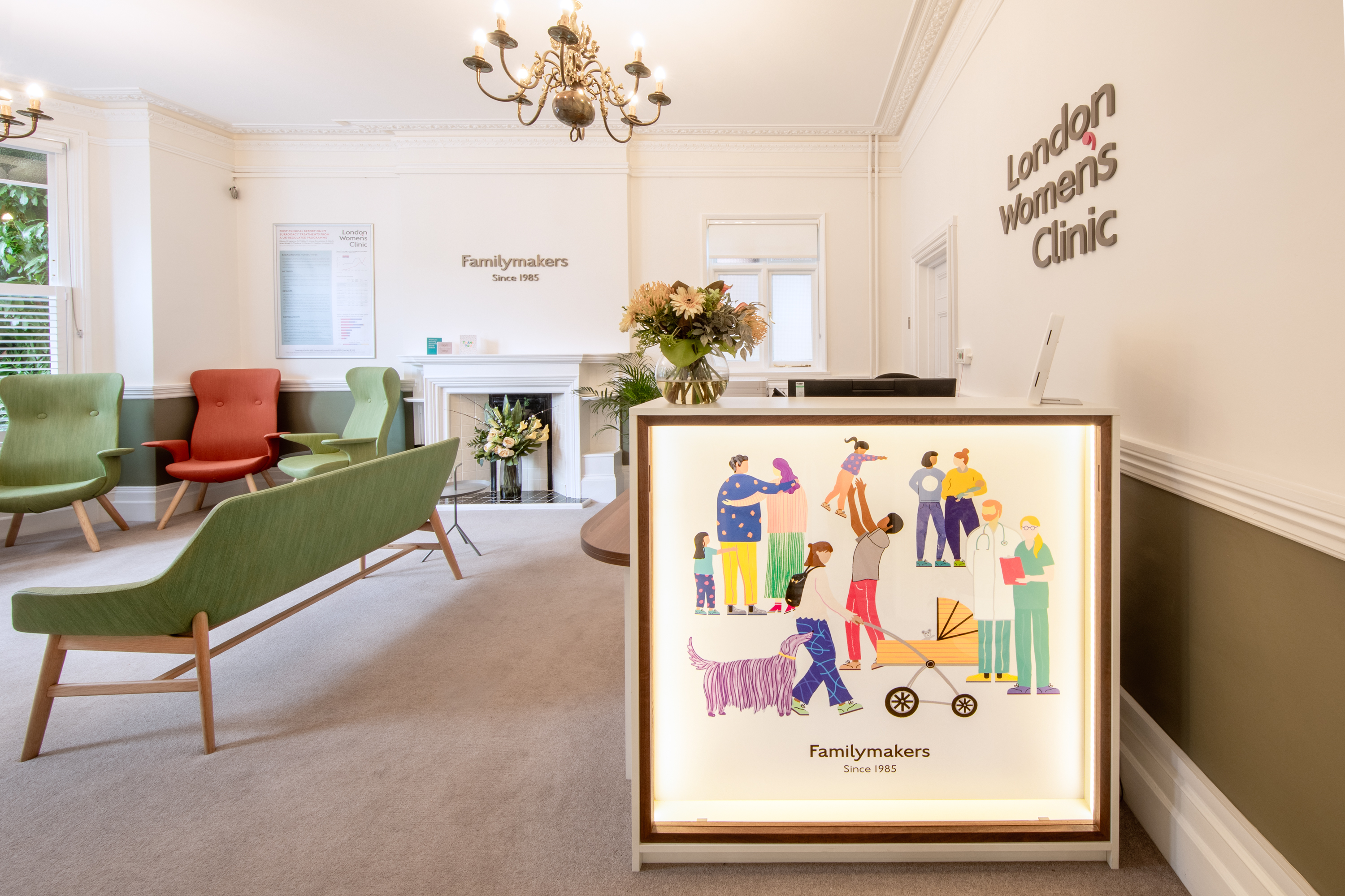 Tunbridge Wells clinic reception 