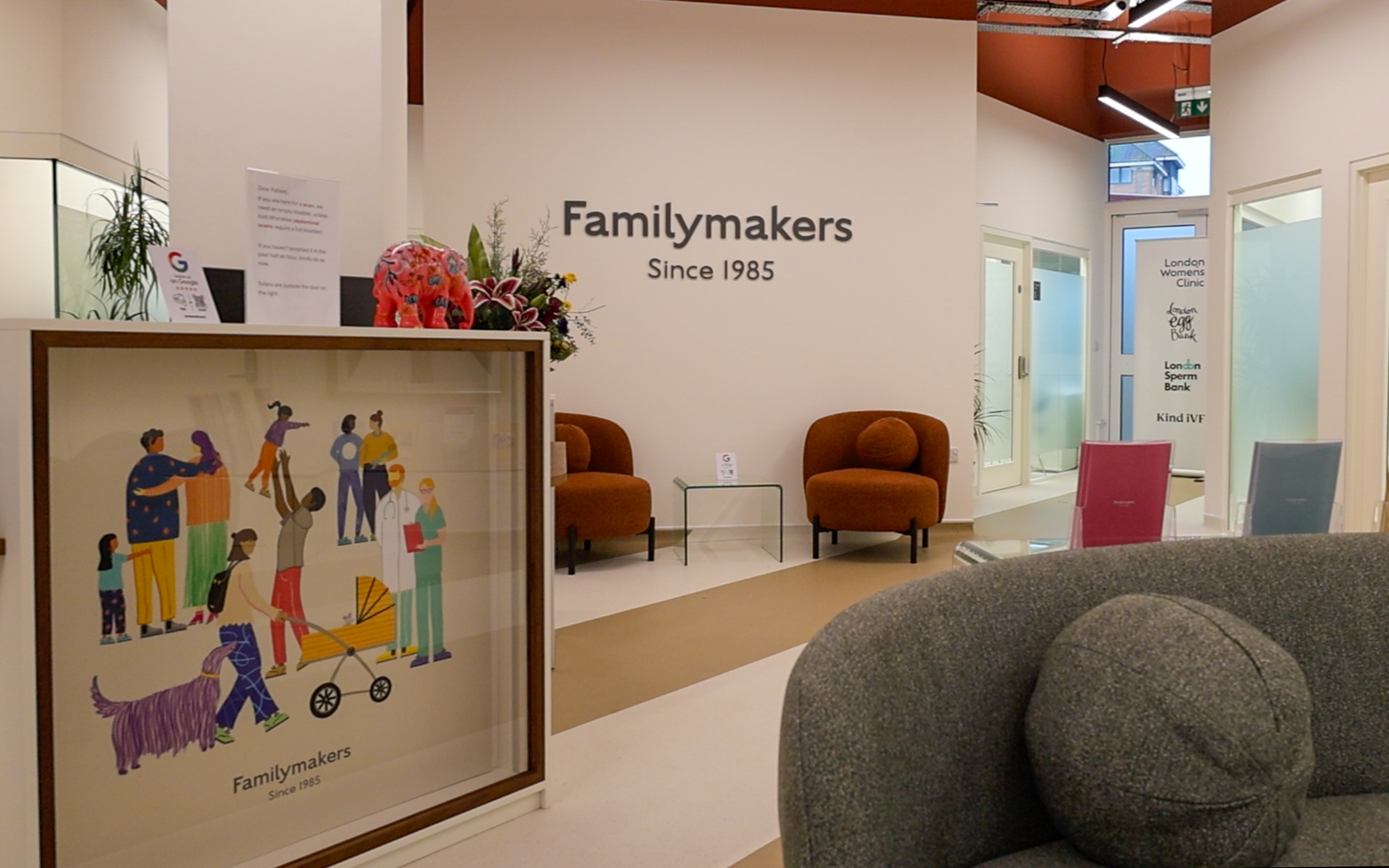 London womens clinic Harrow reception 